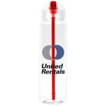 Custom 32 Oz. Recyclable Sports Bottle w/Flip-Up Lid - 7