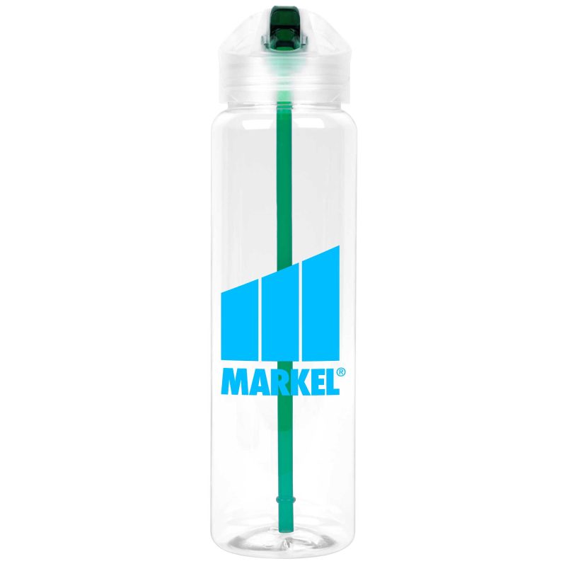 Custom 32 Oz. Recyclable Sports Bottle w/Flip-Up Lid - 8
