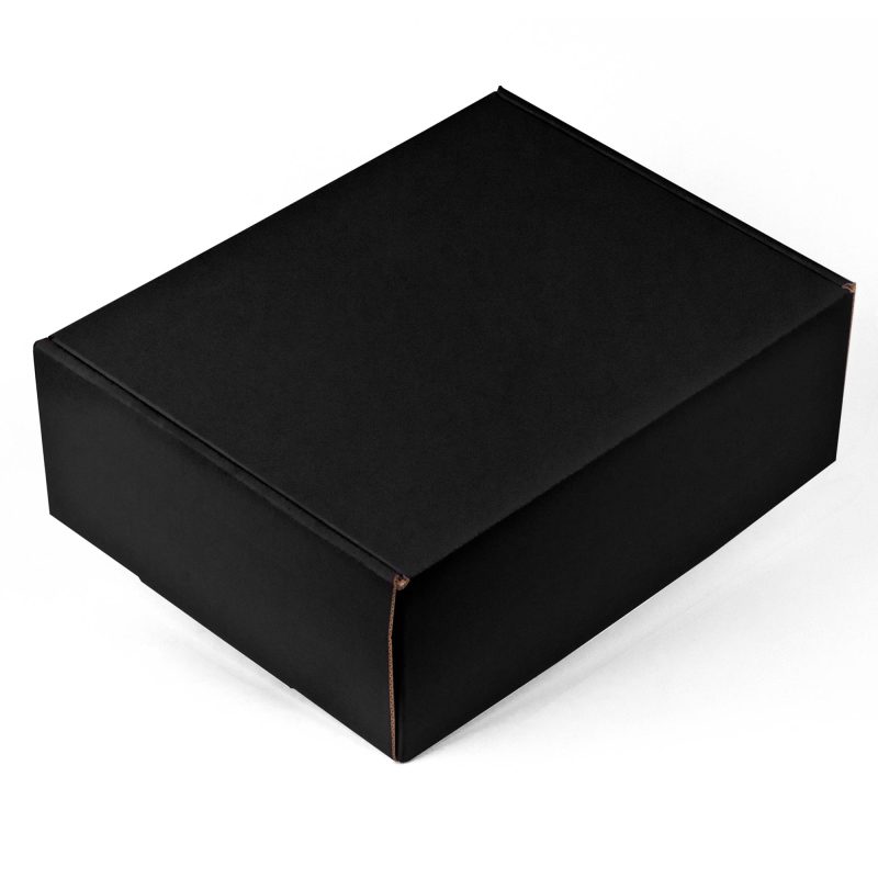Custom Black Corrugated Large Box - 1