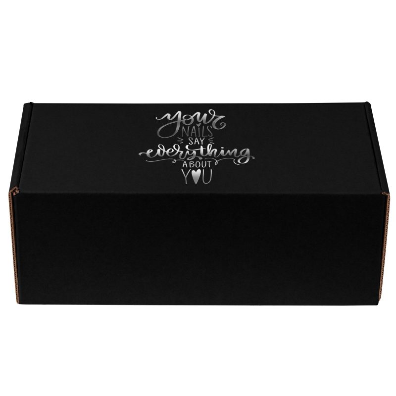 Custom Black Corrugated Medium Box - 3