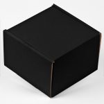 Custom Black Corrugated Small Box - 1