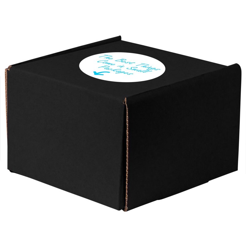 Custom Black Corrugated Small Box - 2