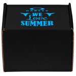 Custom Black Corrugated Small Box - 3