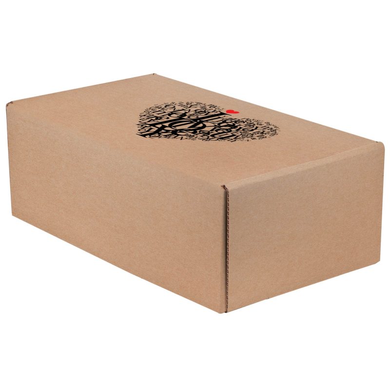 Custom Brown Corrugated Medium Box - 2