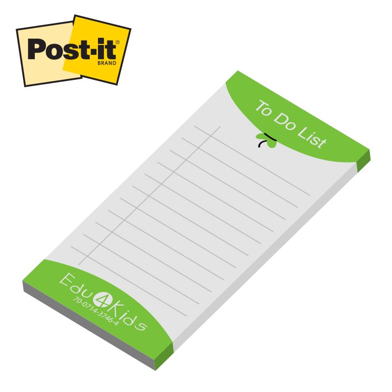 Custom Custom Printed Post-it® Notes (4x8) 50 Sheets - 1