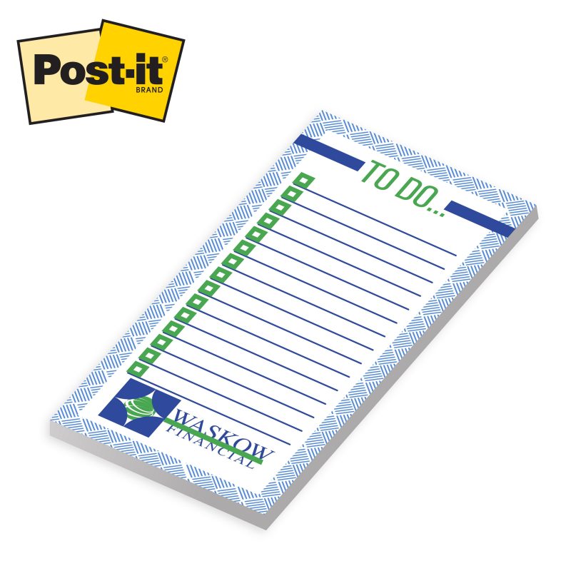 Custom Custom Printed Post-it® Notes (4x8) 50 Sheets