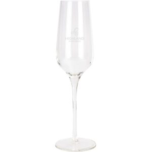 Custom Etched Flute Glass 8.5 Oz