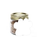 Custom Half Pint Jar with Paw Magnet Pet Fill - 1
