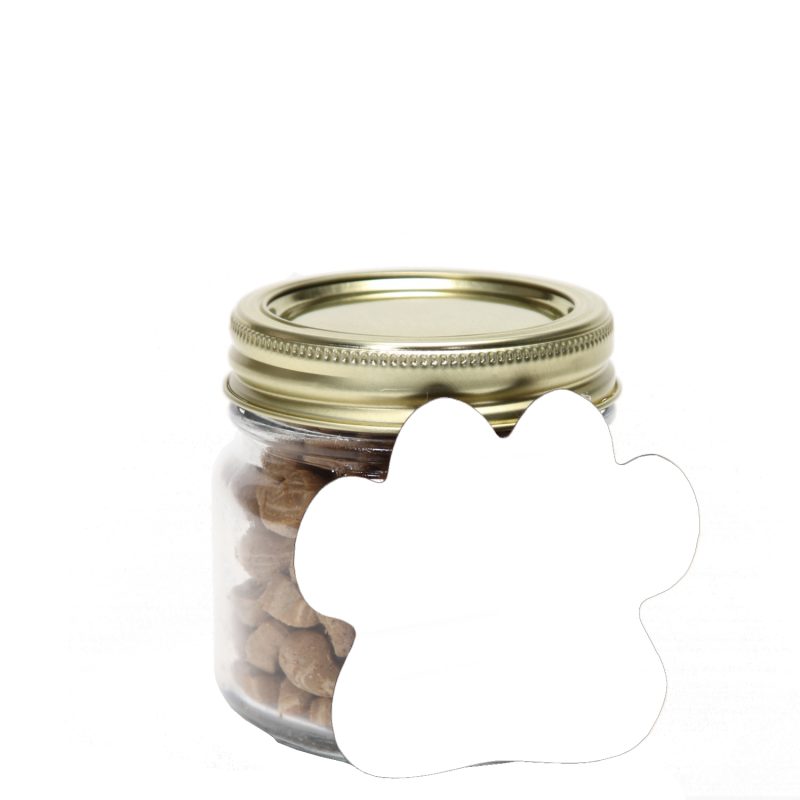 Custom Half Pint Jar with Paw Magnet Pet Fill - 1
