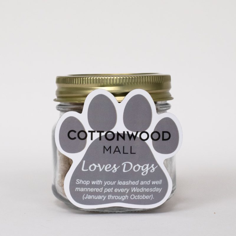 Custom Half Pint Jar with Paw Magnet Pet Fill - 3