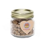 Custom Half Pint Jar with Small Heart Magnet Pet Fill