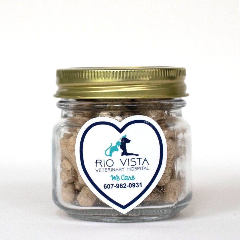 Custom Half Pint Jar with Small Heart Magnet Pet Fill - 2