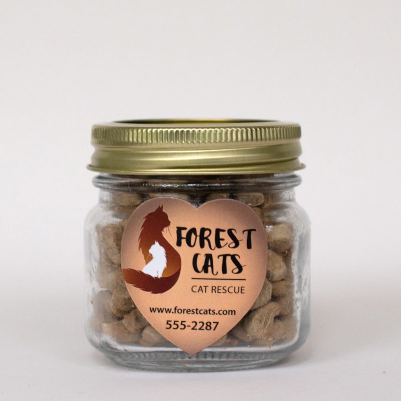 Custom Half Pint Jar with Small Heart Magnet Pet Fill - 3