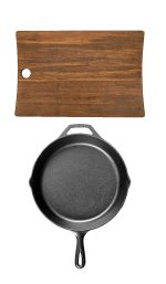 Custom Lodge 10.25" Cast Iron / Woodland Board Gift Set - 3