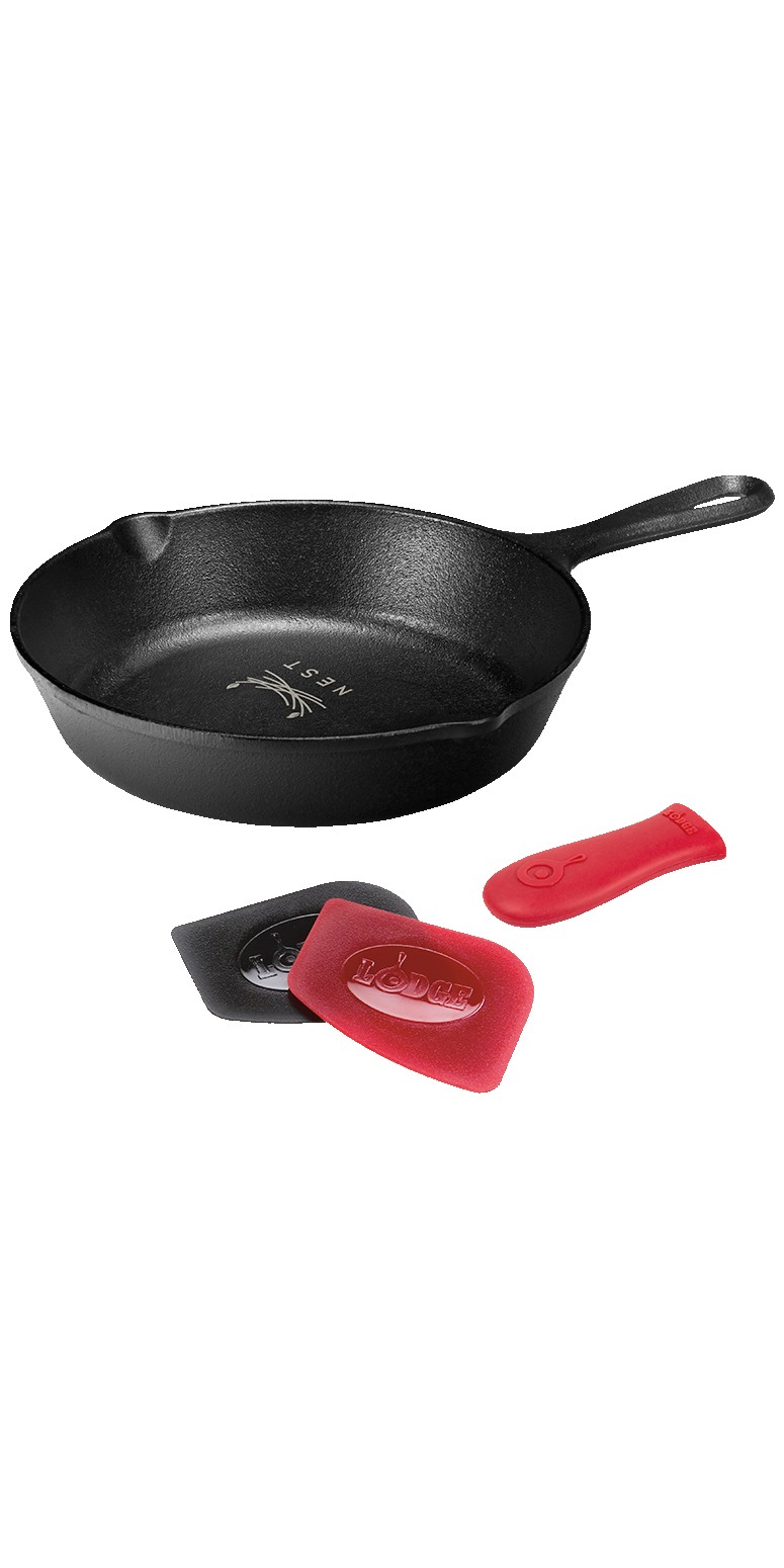 Custom Lodge 8" Cast Iron Starter Gift Set