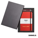 Custom Shinola® HardCover Journal/Clicker Pen Gift Set - (M)