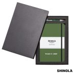 Custom Shinola® HardCover Journal/Clicker Pen Gift Set - (M) - 6