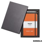Custom Shinola® HardCover Journal/Clicker Pen Gift Set - (M) - 7