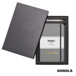 Custom Shinola® HardCover Journal/Clicker Pen Gift Set - (M) - 8