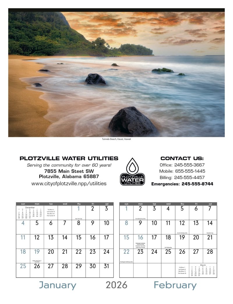 Custom Triumph® Calendars Scenes of America Calendar