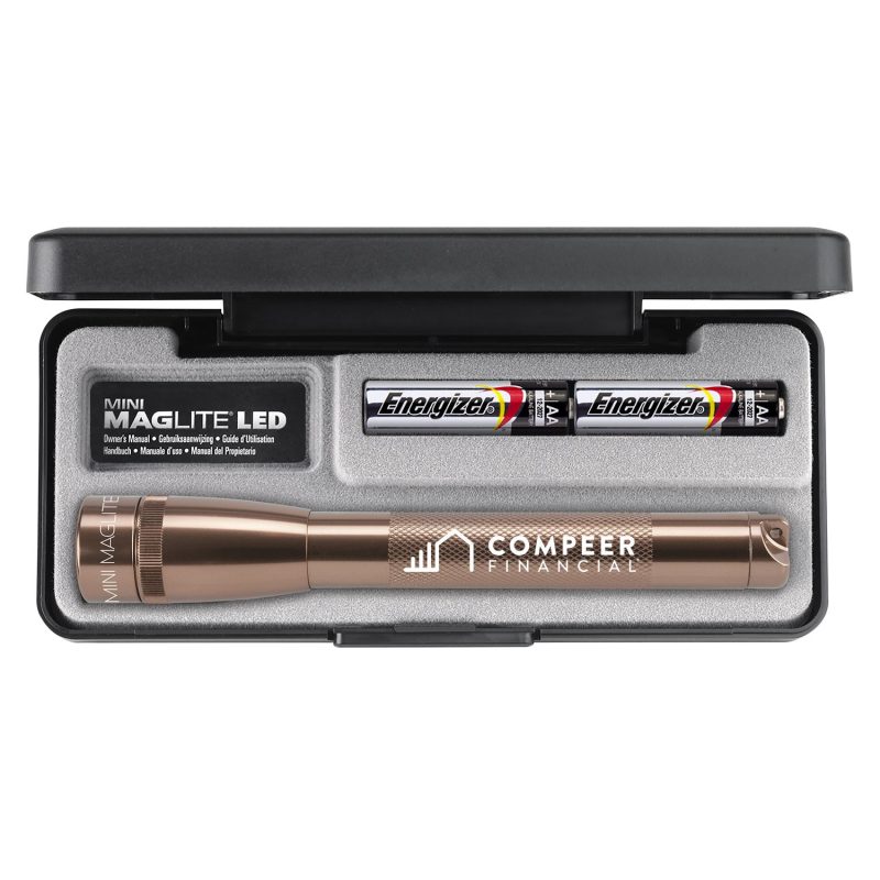 Custom 2 "AA" LED Mini Maglite® Copper
