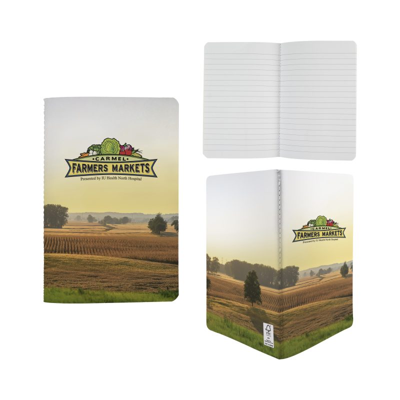 Custom 4" X 6" Sewn Paper Cover Notebook