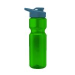 Custom Blazer 28oz Transparent Bike Bottle w/Drink-thru Lid - 1