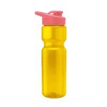 Custom Blazer 28oz Transparent Bike Bottle w/Drink-thru Lid - 4