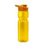 Custom Blazer 28oz Transparent Bike Bottle w/Drink-thru Lid - 9