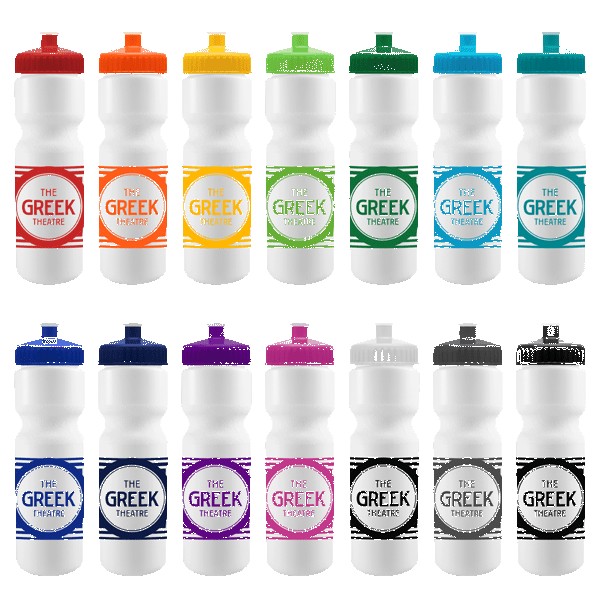 Cyclo-Cross-28oz-Bike-Bottle-White-wPush-Pull-Lid-RQ2536 Custom Cyclo-Cross 28oz Bike Bottle - White w/Push-Pull Lid
