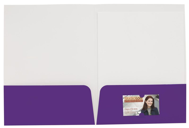 Custom Good Value™ Gloss Paper Folder - 1