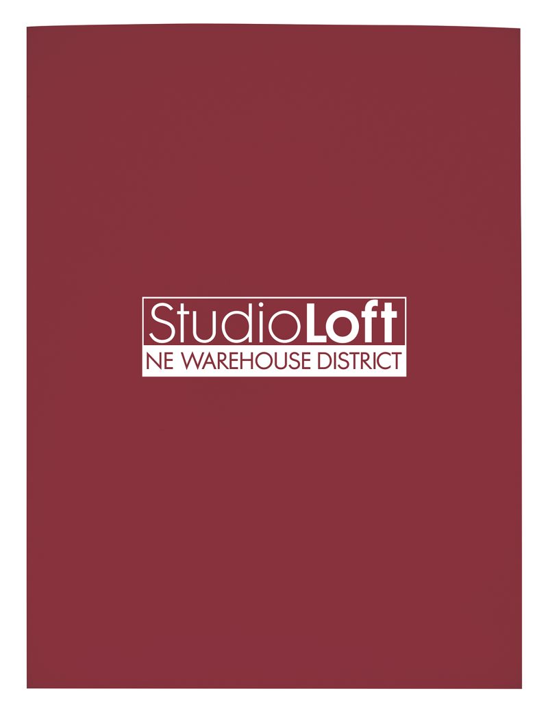 Custom Good Value™ Gloss Paper Folder - 3