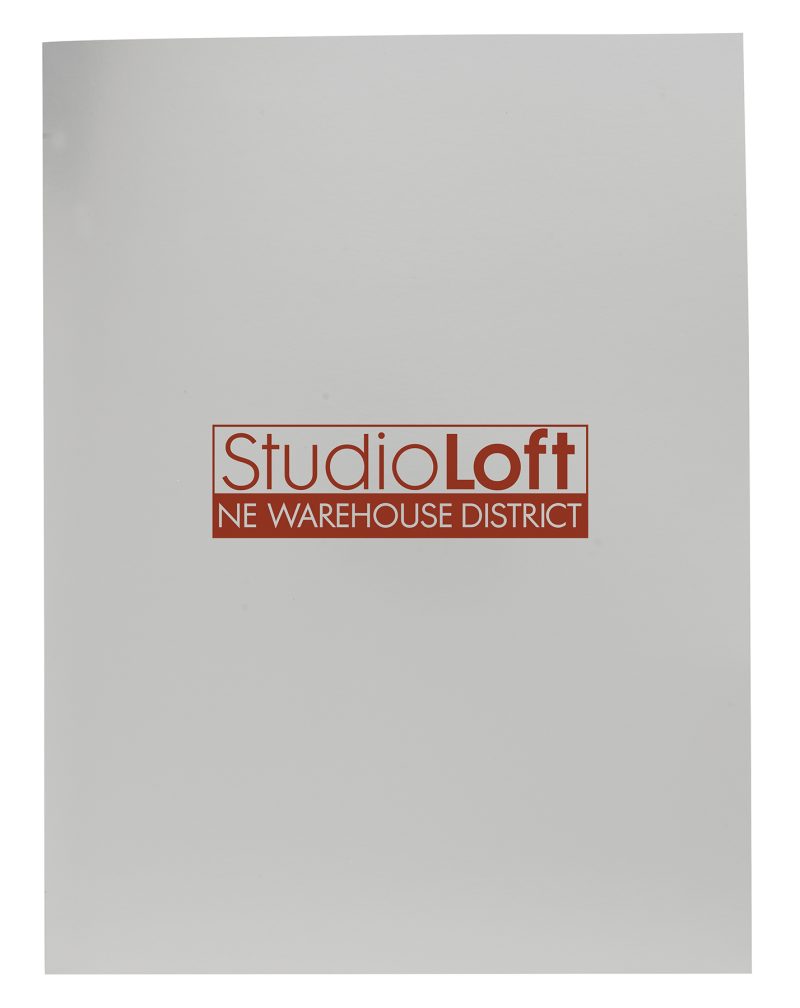 Custom Good Value™ Gloss Paper Folder - 8