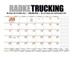 Custom HotLine® Products 13-Month Desk Pad Calendar - 1