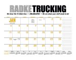 Custom HotLine® Products 13-Month Desk Pad Calendar