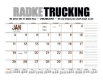 Custom HotLine® Products 13-Month Desk Pad Calendar - 2