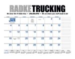 Custom HotLine® Products 13-Month Desk Pad Calendar - 4