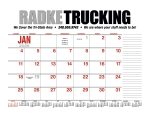 Custom HotLine® Products 13-Month Desk Pad Calendar - 6