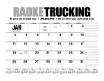 Custom HotLine® Products 13-Month Desk Pad Calendar - 7