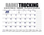 Custom HotLine® Products 13-Month Desk Pad Calendar - 8