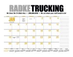 Custom HotLine® Products 13-Month Desk Pad Calendar - 9