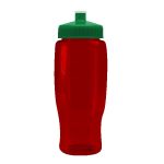 Custom Pedal Pusher 27oz Recycled Transparent Contour Bottle w/Push-Pull Lid - 3