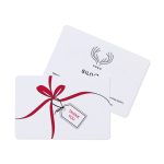 Custom Tied with Thanks & Cheer Greeting Card - White - 1