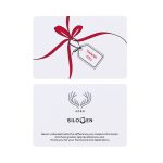 Custom Tied with Thanks & Cheer Greeting Card - White - 2