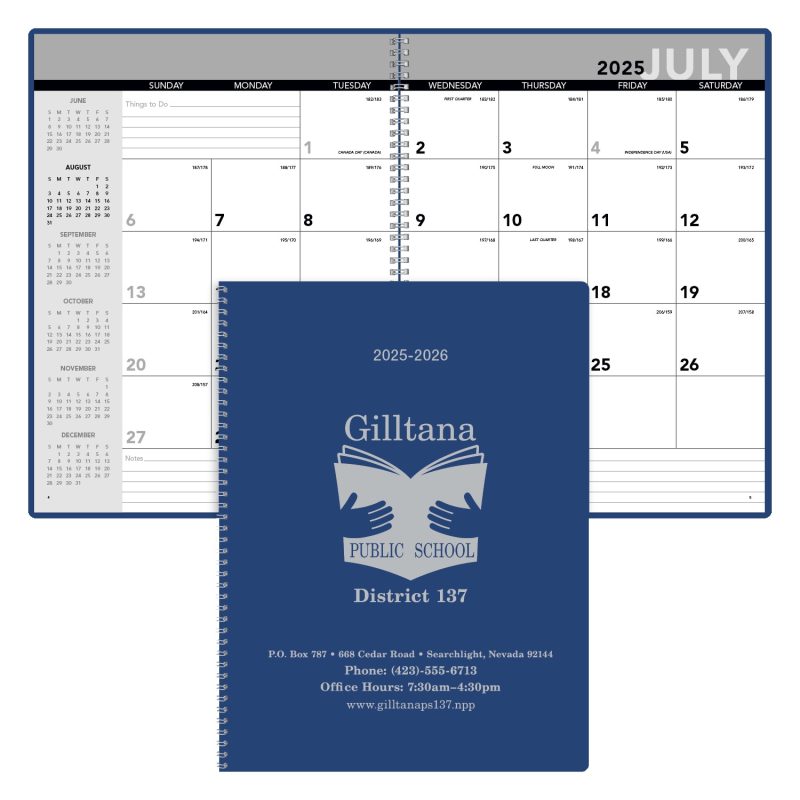 Custom Triumph® Calendars Academic Monthly Planner