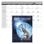 Custom Triumph® Calendars Academic Year Desk Planner with Custom Cover