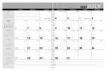 Custom Triumph® Calendars Academic Year Desk Planner with Custom Cover - 2