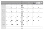 Custom Triumph® Calendars Academic Year Desk Planner with Custom Cover - 5