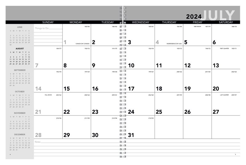 Custom Triumph® Calendars Academic Year Desk Planner with Custom Cover - 5