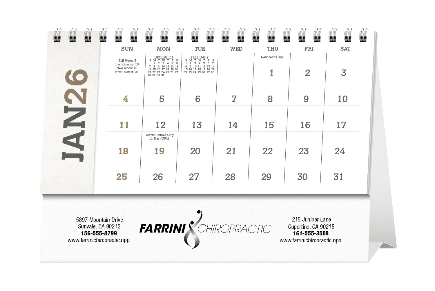Custom Triumph® Calendars American Splendor Desk Calendar - 3